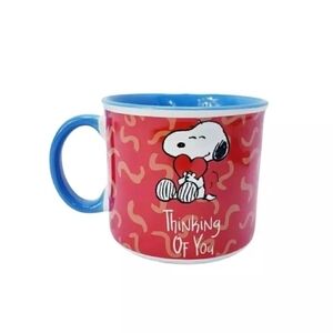 Peanuts Mug Snoopy w/ heart" Thinking of You" Ceramic Mug - New 16 oz Large Mug